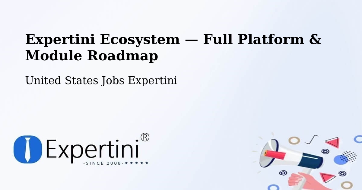 Expertini Ecosystem — Full Platform & Module Roadmap – Pleasant View